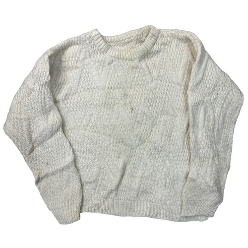 Vintage aran hand knit jumper - vintage,