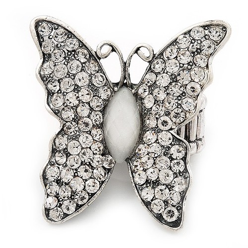 Large diamante butterfly - large,