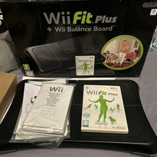 Nintendo Wii Fit Balance Board Black Edition with Wii Fit Plus Game