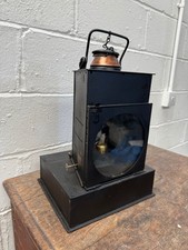 LARGE OLD RAILWAY TUNNEL LAMP