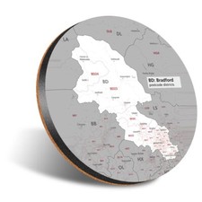 1x Round Coaster 12cm Bradford