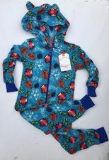 Blue fleece Sleepsuit with