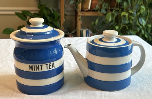 Green cornishware mint - mint, tea