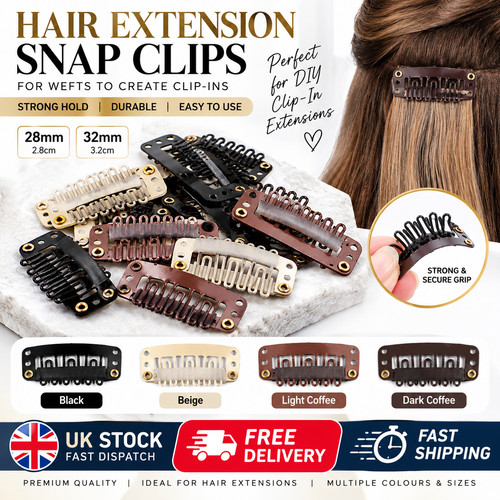 Hair extension snap - hair, 28mm