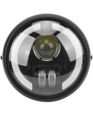 Headlights Round Angel Eyes, 6in Motorcycle LED Headlight For Cruiser Choppers