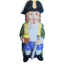 TOBY JUG HINGED WITH MAKER MARK ON THE BOTTOM-SEE PHOTOS  VINTAGE 10 1/4" TALL