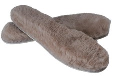 Sheepskin Insoles Natural UK5 Latex Backing Trim-to-Fit Soft Wool Footbeds Men!