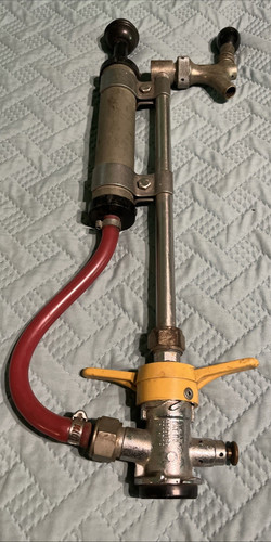 Vintage beer keg tap with - keg,