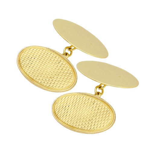 9ct gold double sided engine - 9ct,