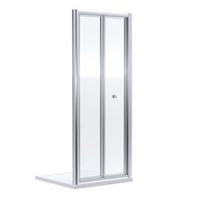 Ralus6 Bi-fold Modern Shower Door 1850mm Chrome Finish Toughened Glass