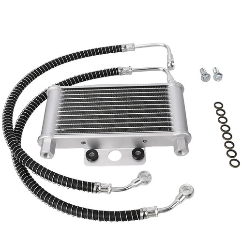 Motorcycle oil cooler system - oil,