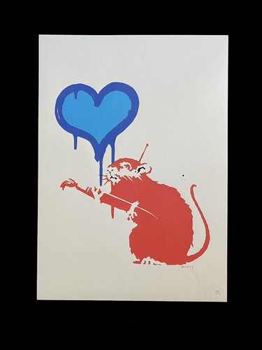 Unique banksy love - banksy,, rat