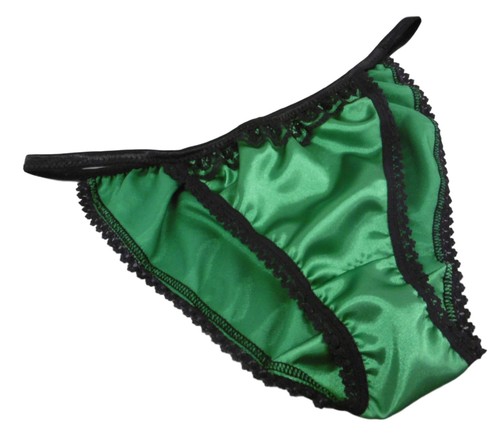 Shiny satin lace - lace, panties