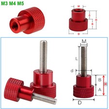 M3/4/5 Knurled Thumb Screws /