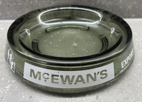 Mcewans export glass ashtray - glass,