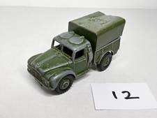DINKY TOYS 641 AUSTIN ARMY 1 TON CARGO TRUCK LORRY DIECAST MILITARY MODEL WORN