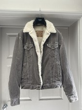 Mens Levi’s Shearling Lined Jacket Medium 