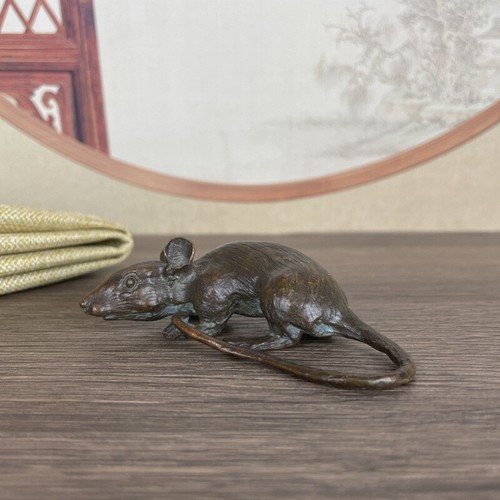 Rare bronze handmade mouse - rare,