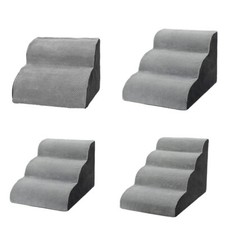 Dog Stairs Pet 2/3/4 Steps For Bed Sofa Cats Ladder Ramp With Removable Cover