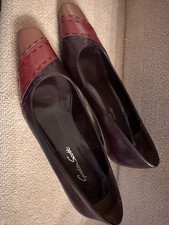 LADIES GORDON SCOTT SHOES SIZE 37 DARK BROWN, TAN AND CAMEL