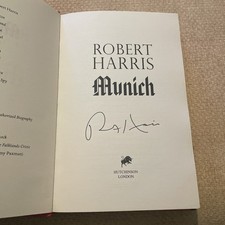 Robert Harris Signed Copy of Munich