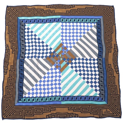 Fendi scarf double - f, silk
