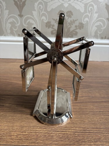 Vintage chrome metal photo - chrome,