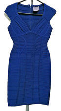 Herve Leger by Max Azria Janne Blue Dress Size S