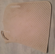 White Padded Numnah Unbranded size 42" x 24"  marked but usable