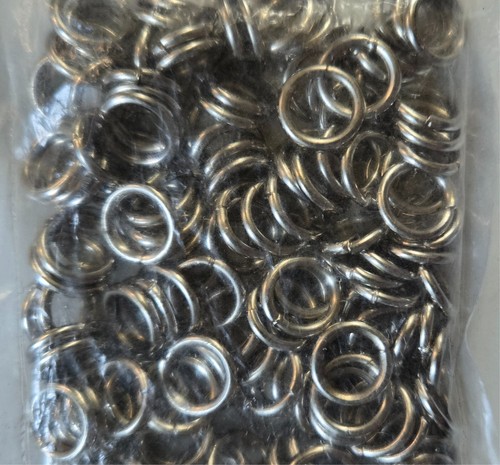 New 144 pcs welded metal - pcs, rings