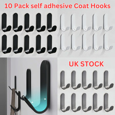 10 Pack Self Adhesive Hooks