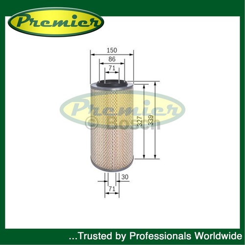 Premier air filter - premier, fits