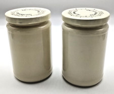 Opaline Glass Milk Jar VTG James Keiller Marmalade Scotland Pair Kitchen Retro