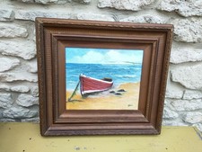 Vintage Oil Isle Of Wight Boat