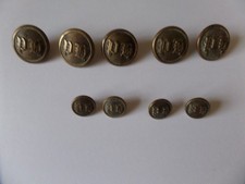 Vintage Old The Pytchley Hunting coat button set 