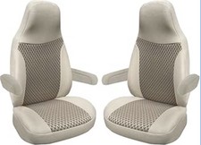 BREMER SITZBEZÜGE Custom Seat Covers for Motorhomes Driver & Passenger Beige 804