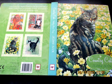 Rare Country Cats Jigsaw Book Lesley Anne Ivory Complete 4 Puzzles Good con 2007