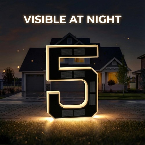 Solar led house numbers - led,