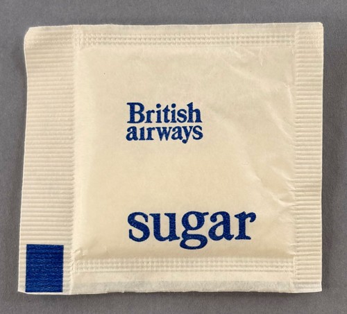 British airways airline sugar - british,