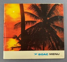 BOAC Vintage Airline Menu