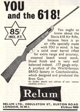 Vintage Relum Air Rifle ADVERT