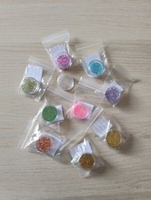Glitter Bundle 9 Pots Bulk Chunk Glitter Nail Art Sparkly Dust Glitter Mixed Lot