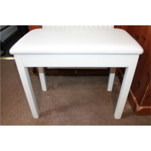 Piano stool white - piano,