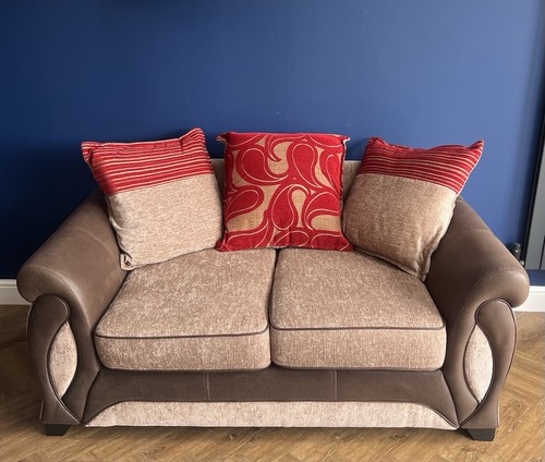 Dfs brown and - brown, seater