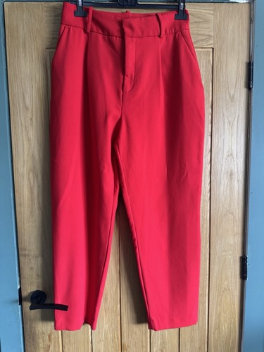 Zara red trousers - red,