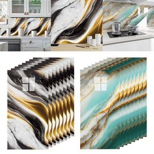10X Self-Adhesive Grey Marble