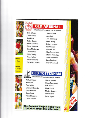 Arsenal tottenham - ex,