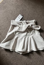 Zara Off White Skort XS with