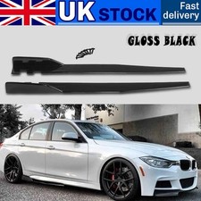 Side Skirts Extension Rocker Splitter Protector For BMW 3 Series 325i 330i F30