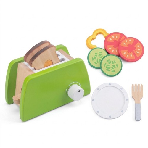 Wooden toaster realistic toy - wooden,